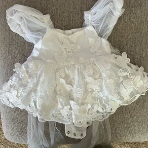 Arabella and Rose butterfly Kisses Romper Dress